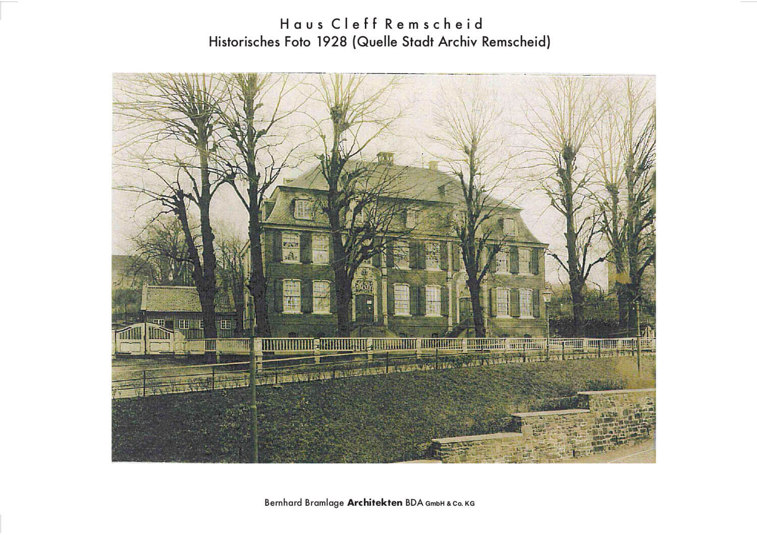 12 Haus Cleff Plaene historisches Foto